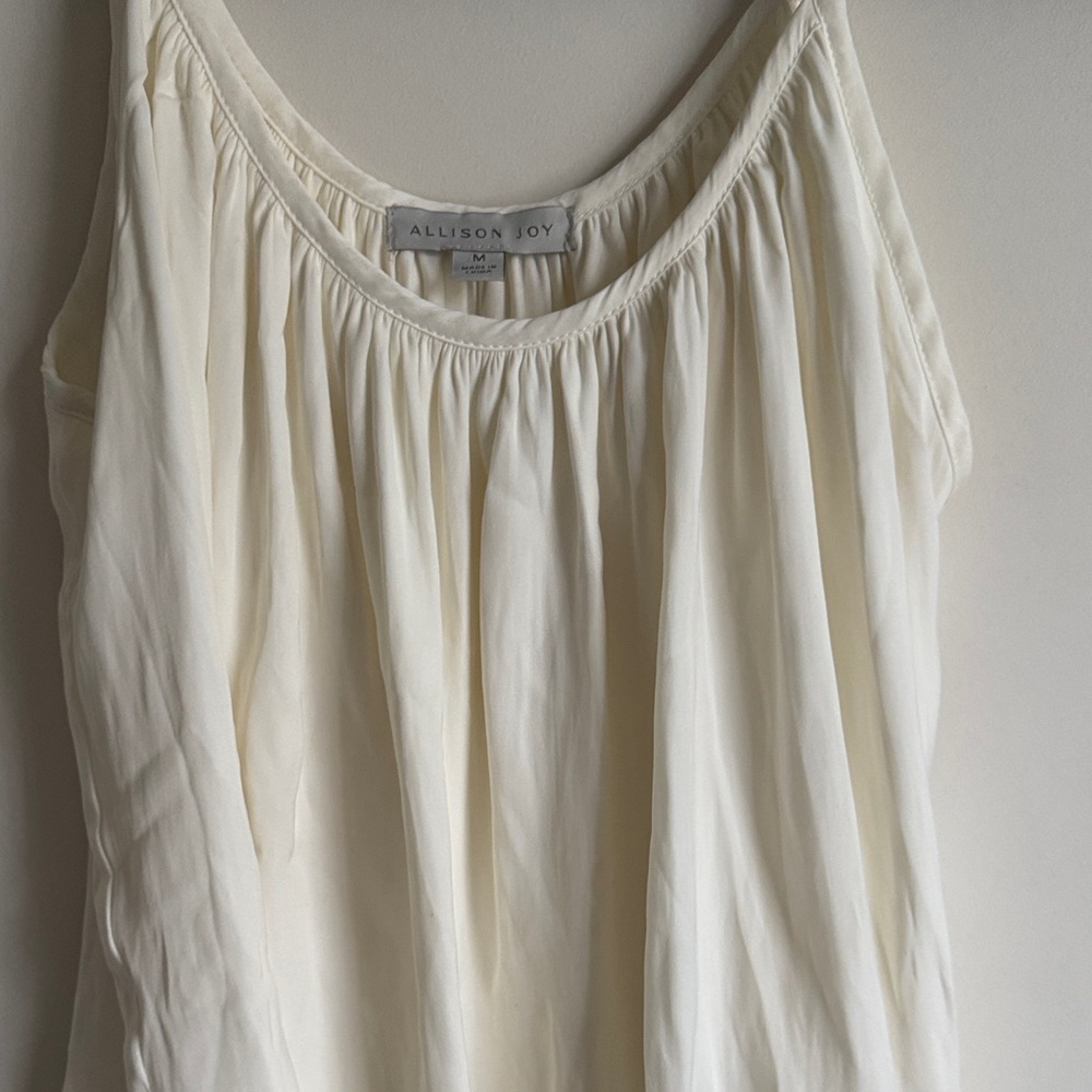 Allison Joy Ivory Gathered Tank